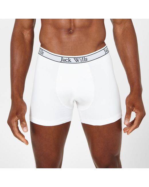 Jack Wills Blue Jw Daundley Boxers 3 Pack for men
