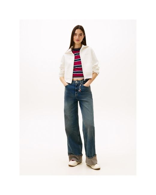 Tommy Hilfiger White Tj Cozy Script Crdi Ld61