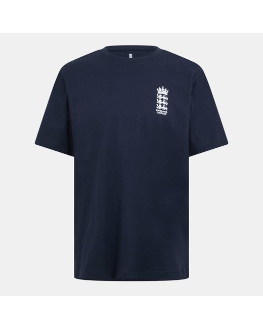 Castore Blue Ashes Tour Crew Neck T-Shirt for men