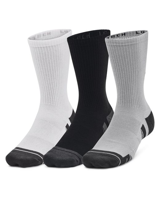 Under Armour Black Ua Performance Tech 3-Pack Crew Socks