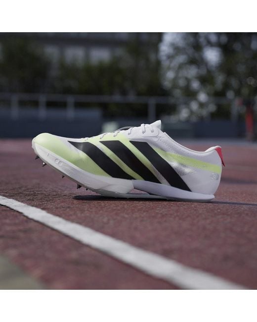 Adidas Green Adizero Prime Running Spikes for men