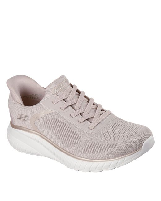 Skechers Gray Engineered Knitted Bungee Slip-On Runners