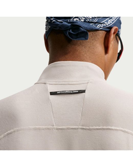 Nike Gray Trail Long Sleeve Running Top for men