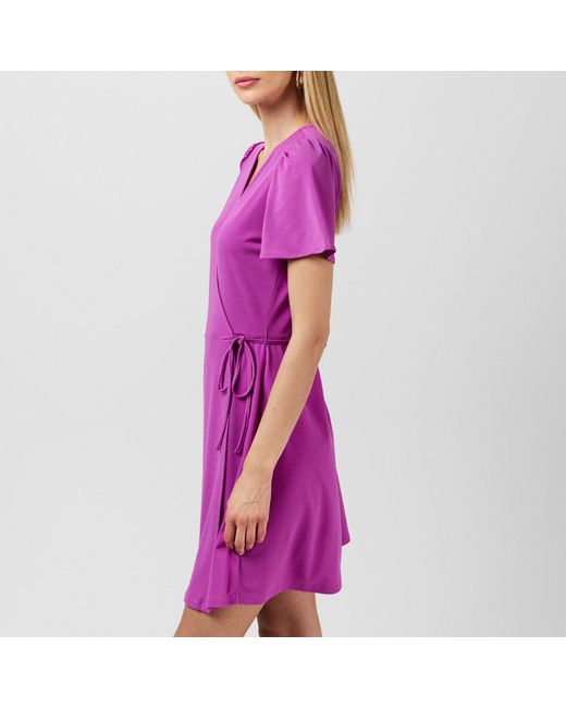 Vila Purple Borneo Wrap Dress