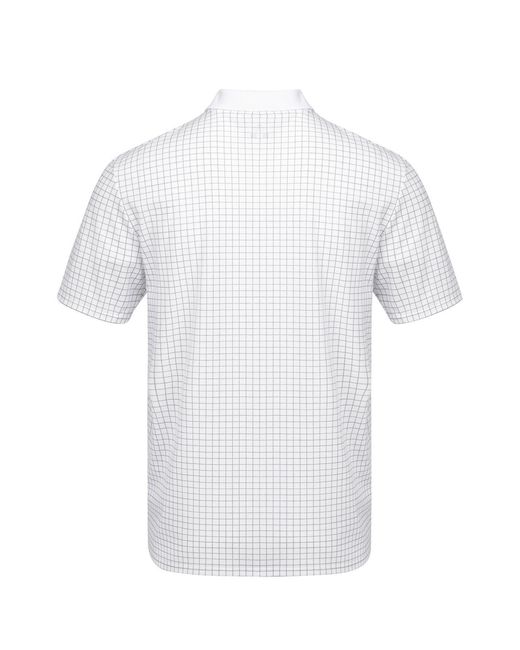 Slazenger 1881 White Check Golf Polo for men