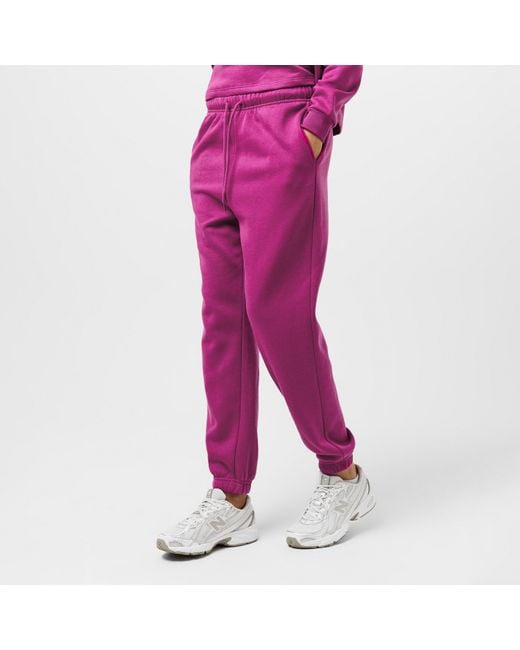 Pieces Purple Heavyweight Closed Hem Fleece Joggers