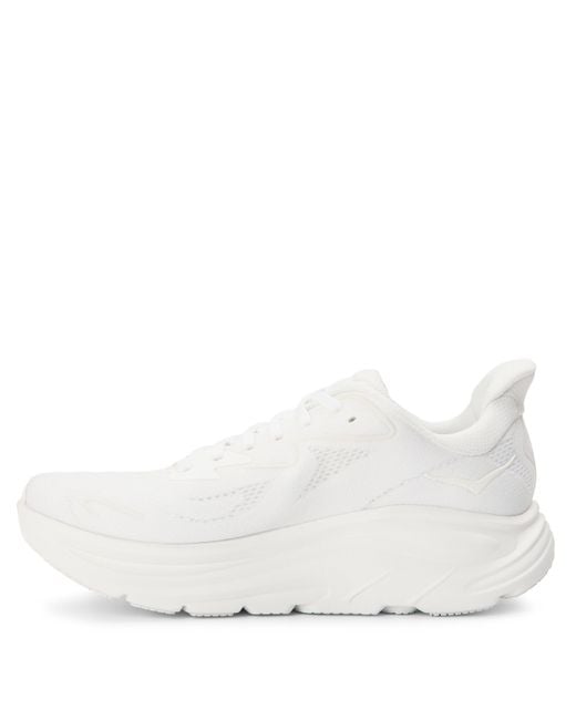 Hoka One One White Clifton 10 Everyday Neutral Road Running Shoes
