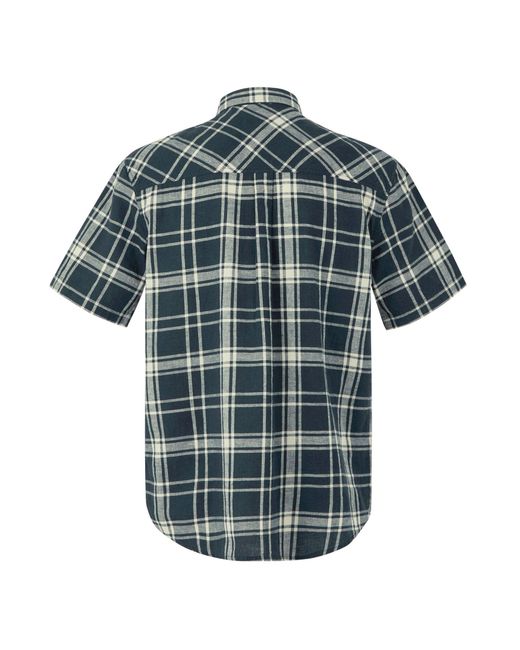 Regatta Blue Loran Long-Sleeve Plain Shirt for men