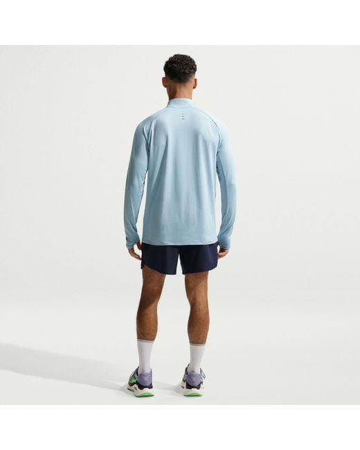 Nike Blue Stride Half Zip Top for men