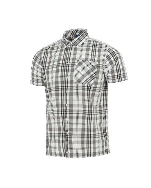 GIORGIO Gray Short Sleeve Check Shirt for men