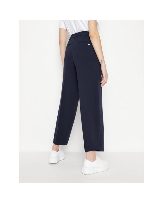 ARMANI EXCHANGE Blue Straight Leg Trouser