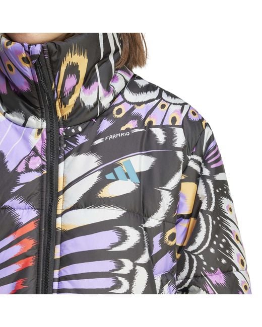 Adidas Blue Farm Lightweight Puffer Jacket