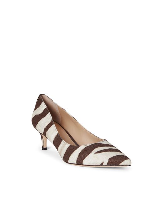 Ralph Lauren Brown Adrienne Stiletto Court Shoes