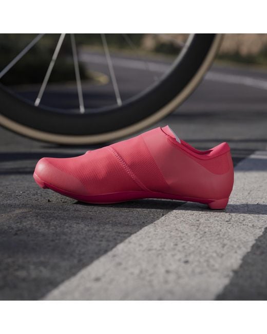 Adidas Red Tempo Stripes Boa Road Cycling Shoes for men