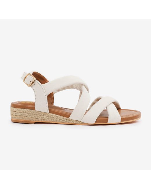 Where's That From Natural Suede Low Wedge Shoes