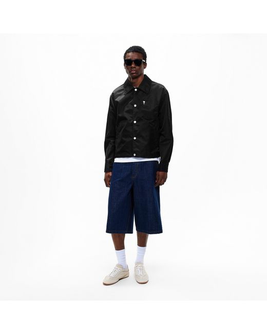 AMI Black De Coeur Coach Jacket for men