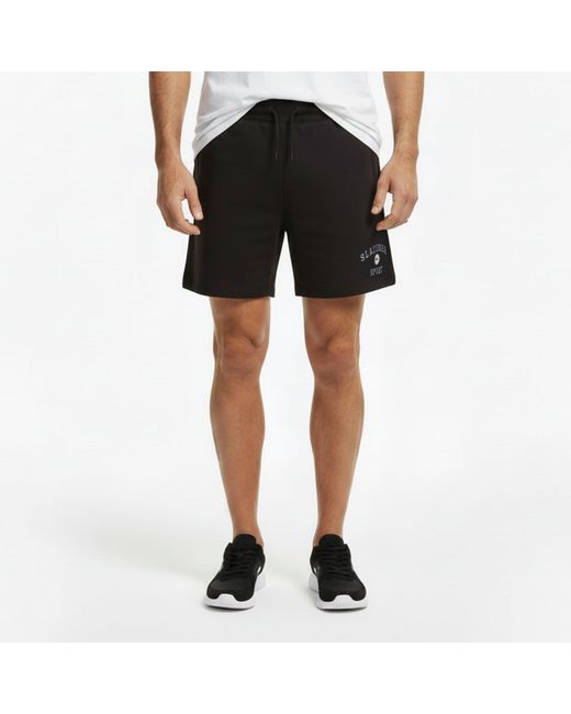 Slazenger 1881 Black Fleece Large Logo Short for men