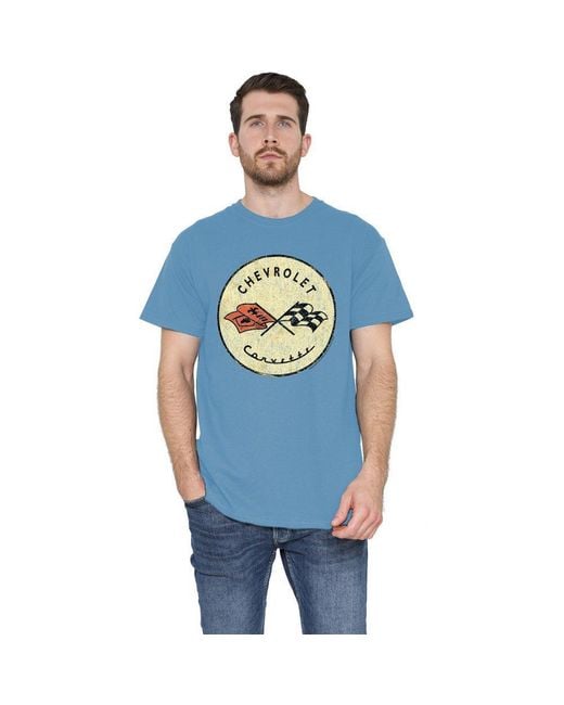 Other Blue Chevrolet Old Vette T Shirt Carolina for men