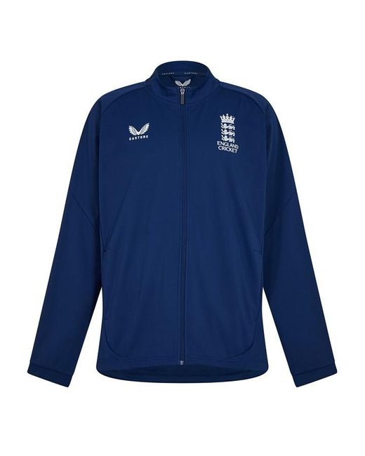Castore Blue England Cricket Soft Shell Jacket for men