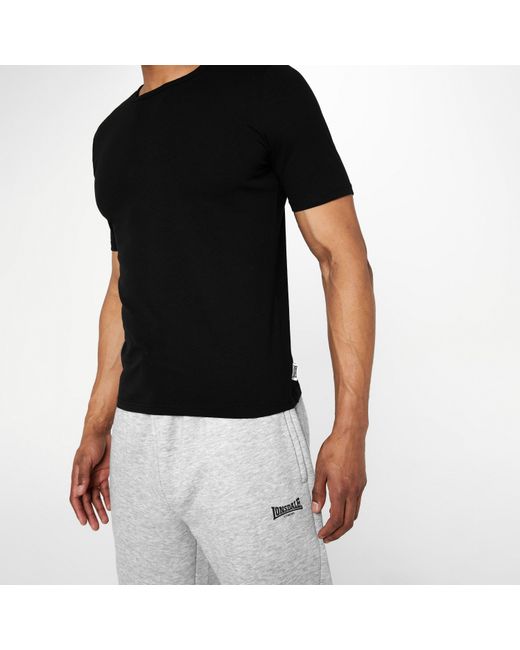 Lonsdale Black Single T Shirt for men