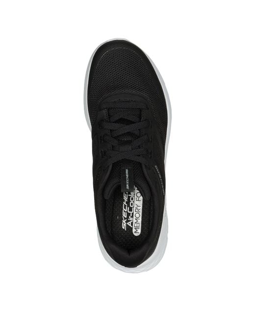 Skechers Blue Hotmelt Overlay Mesh Lace Up W Slip On Trainers