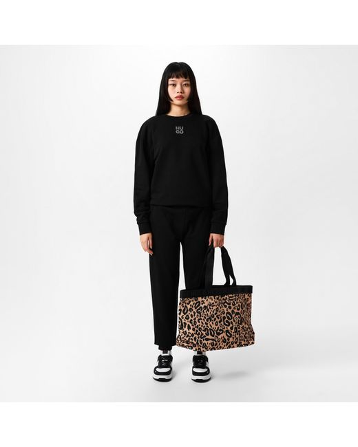HUGO Black Becky Shopper Tote Bag