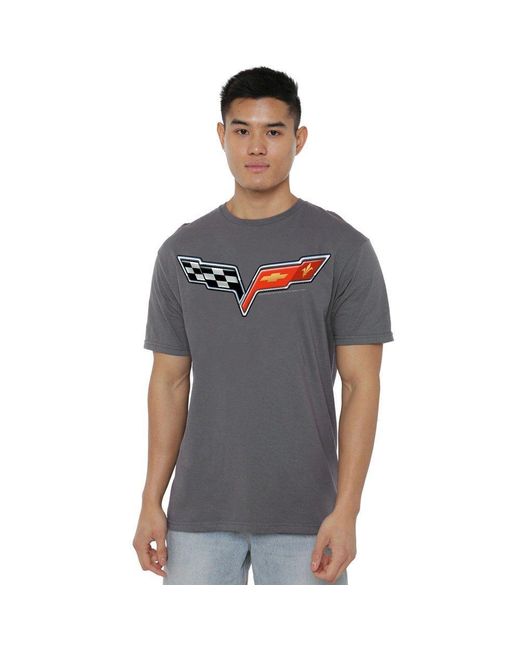 Other Gray Chevrolet The Vette Medallion T Shirt for men