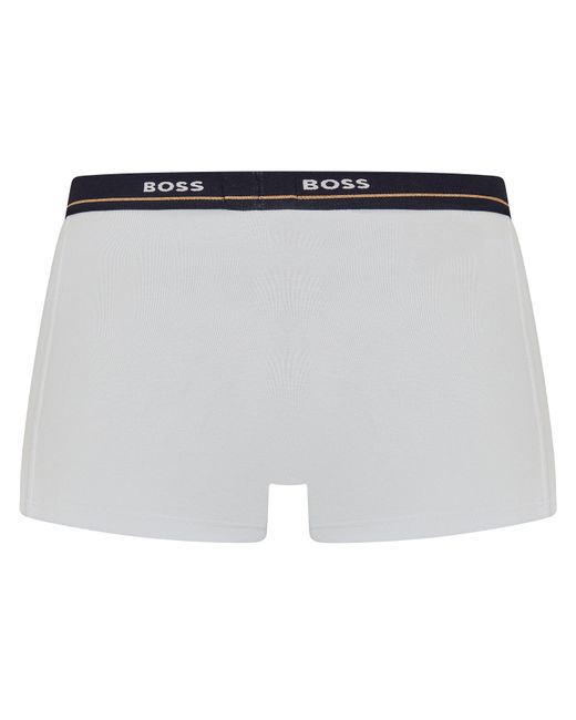 Boss Blue Bodywear 5 Pack Boxer Trunks With Logo Detail for men