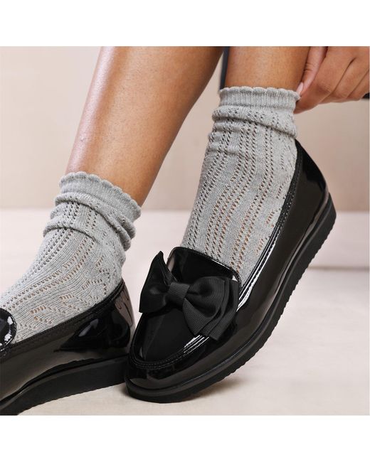 Where's That From Black Alpha Extra Wide Slip On Loafers