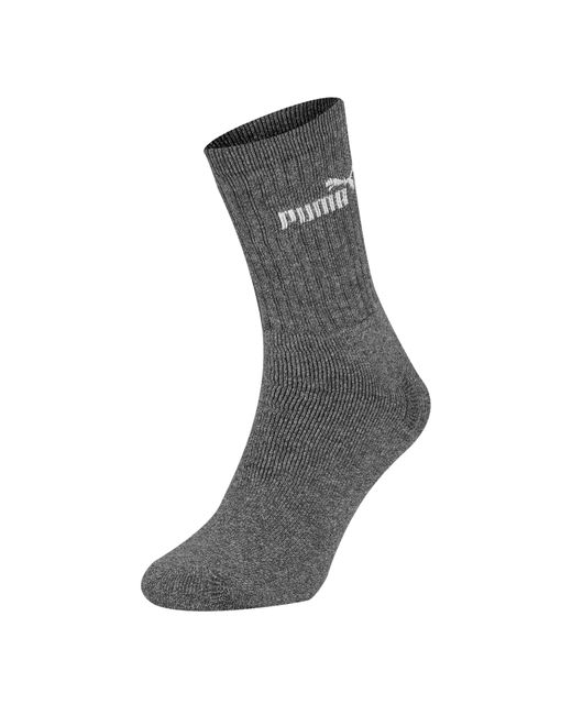 PUMA Black 3 Pack Crew Socks for men