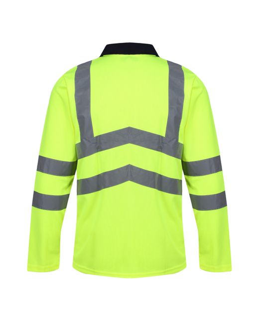 Regatta Yellow Long-Sleeve Polo Shirt for men
