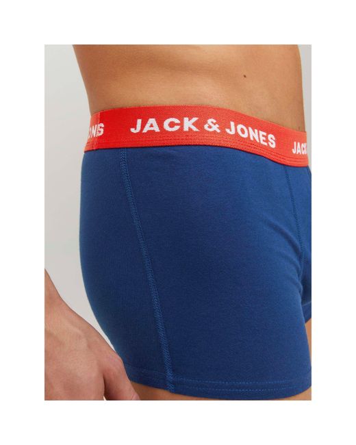 Jack & Jones Blue Lee 5 Pack Trunks for men