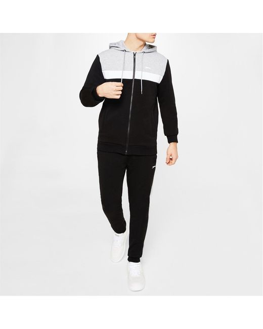 Slazenger 1881 Black Full Zip Tracksuit for men