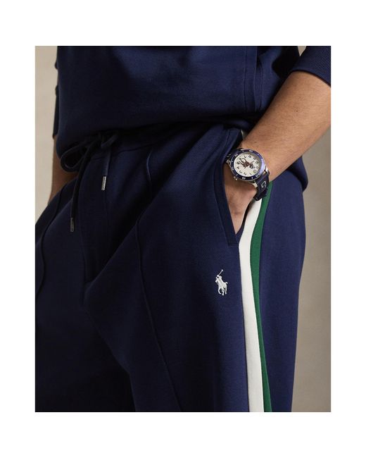 Polo Ralph Lauren Blue Open Hem Fleece Joggers for men