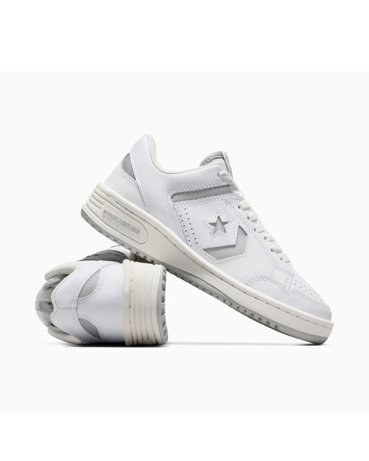 Converse White Adults Weapon Leather High-Top Trainers