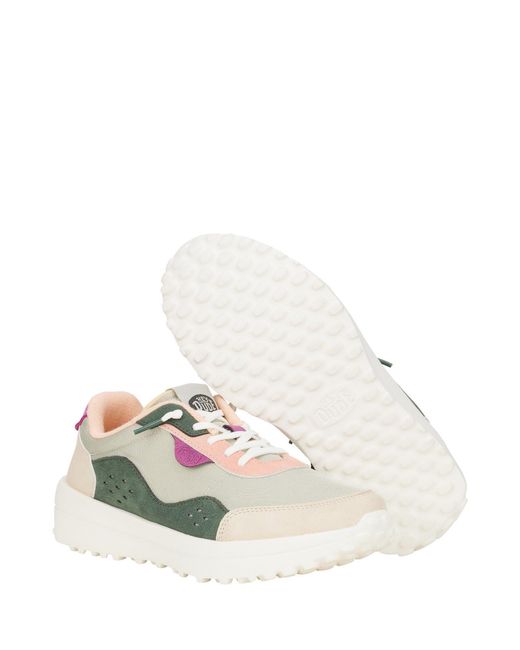 HeyDude Green Hayden Colorblock Trainers