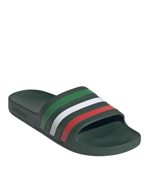 Adidas Green Adilette Aqua Slide