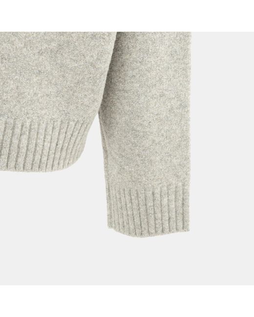 Miso Gray V Neck Knit Jumper