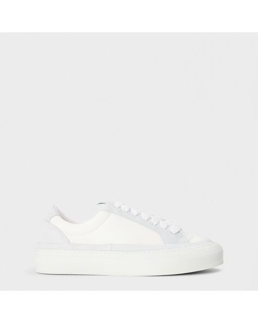 NUMERIS White Athena Low-Top Trainers for men