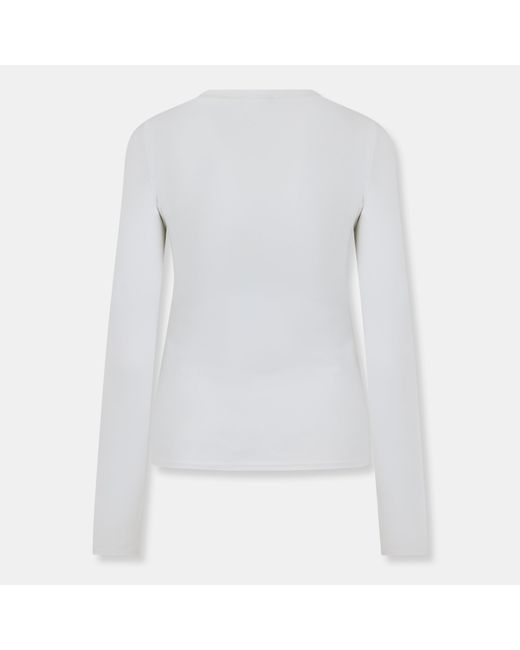 Mars the Label White Sculpt Long Sleeve Tee