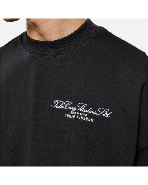 TELA CRUZ Black Studio Tee for men