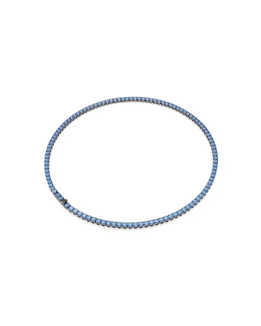 Swarovski Blue Matrix Choker Necklace