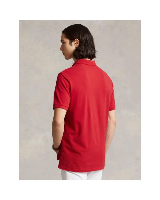 Polo Ralph Lauren Red Custom Short Sleeve Polo Shirt for men