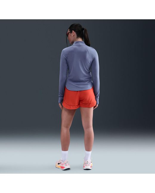 Nike Blue T Flash Long Sleeve Running T-Shirt