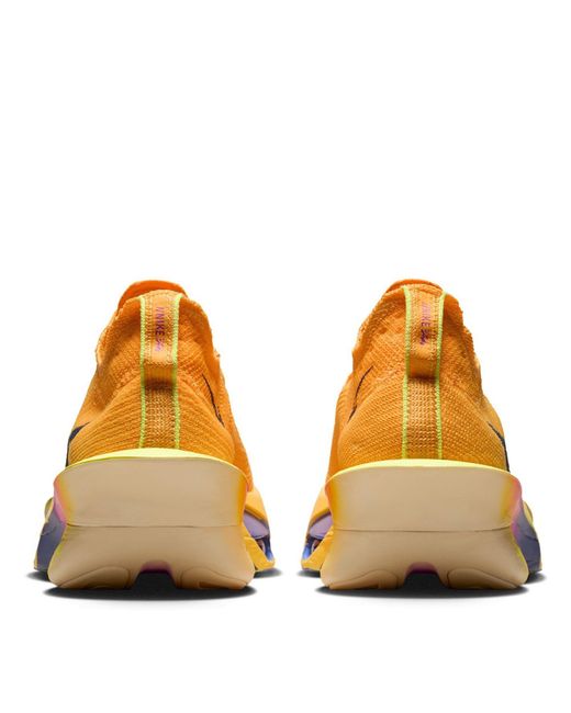 Nike Yellow Zoomx Alphafly 3 Running Shoes for men
