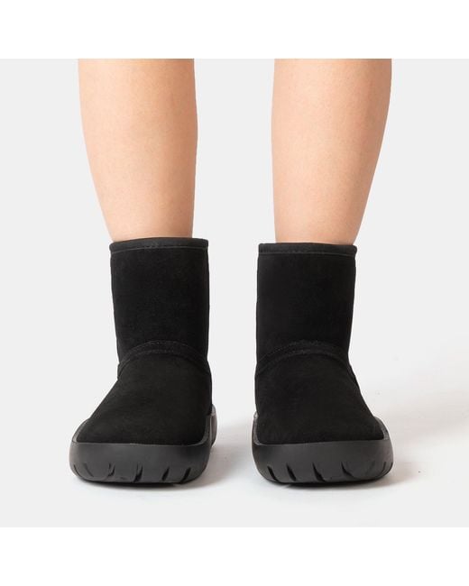 Golddigga Black Snug Classic Slip On Ankle Boots