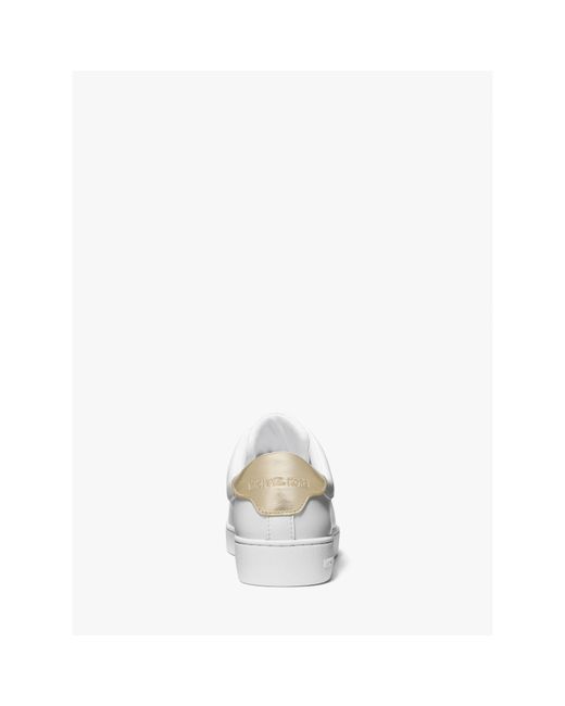 MICHAEL Michael Kors White Keaton Zip Slip On Trainers