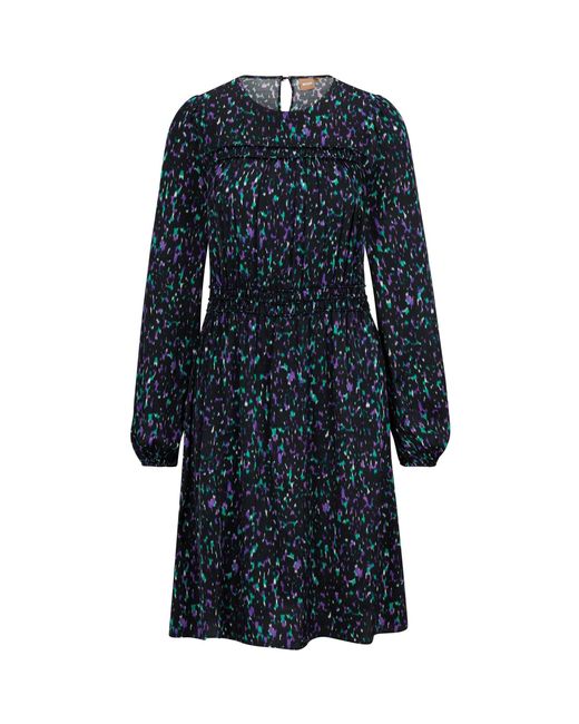 Boss Blue Wrap Dress