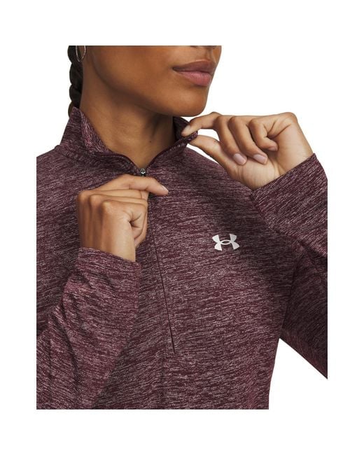 Under Armour Purple Tech Half Zip Top