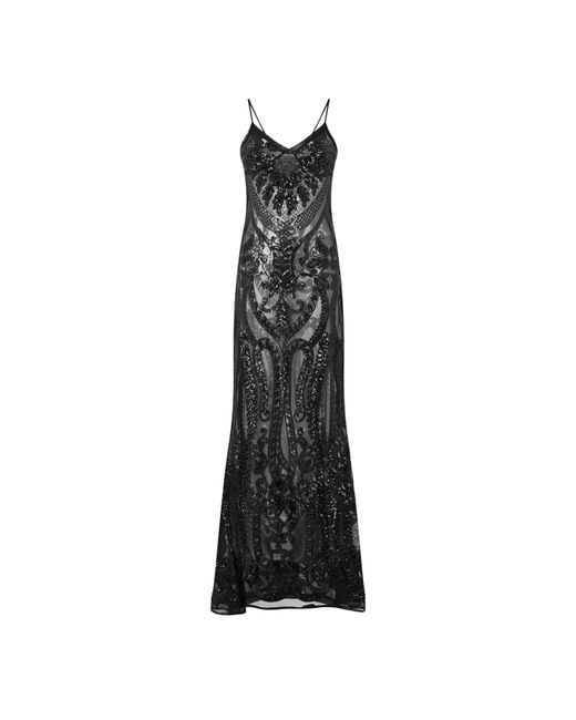 Norma Kamali Black Nk Sqn Slip Gown Ld54